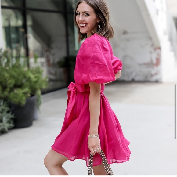 Banana Republic Ramie Open Back Dress Dark Magenta NWT Size Medium - Picture 1 of 4